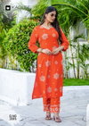 Majestica By Kadlee Rayon Printed Long Kurti With Bottom Suppliers In India